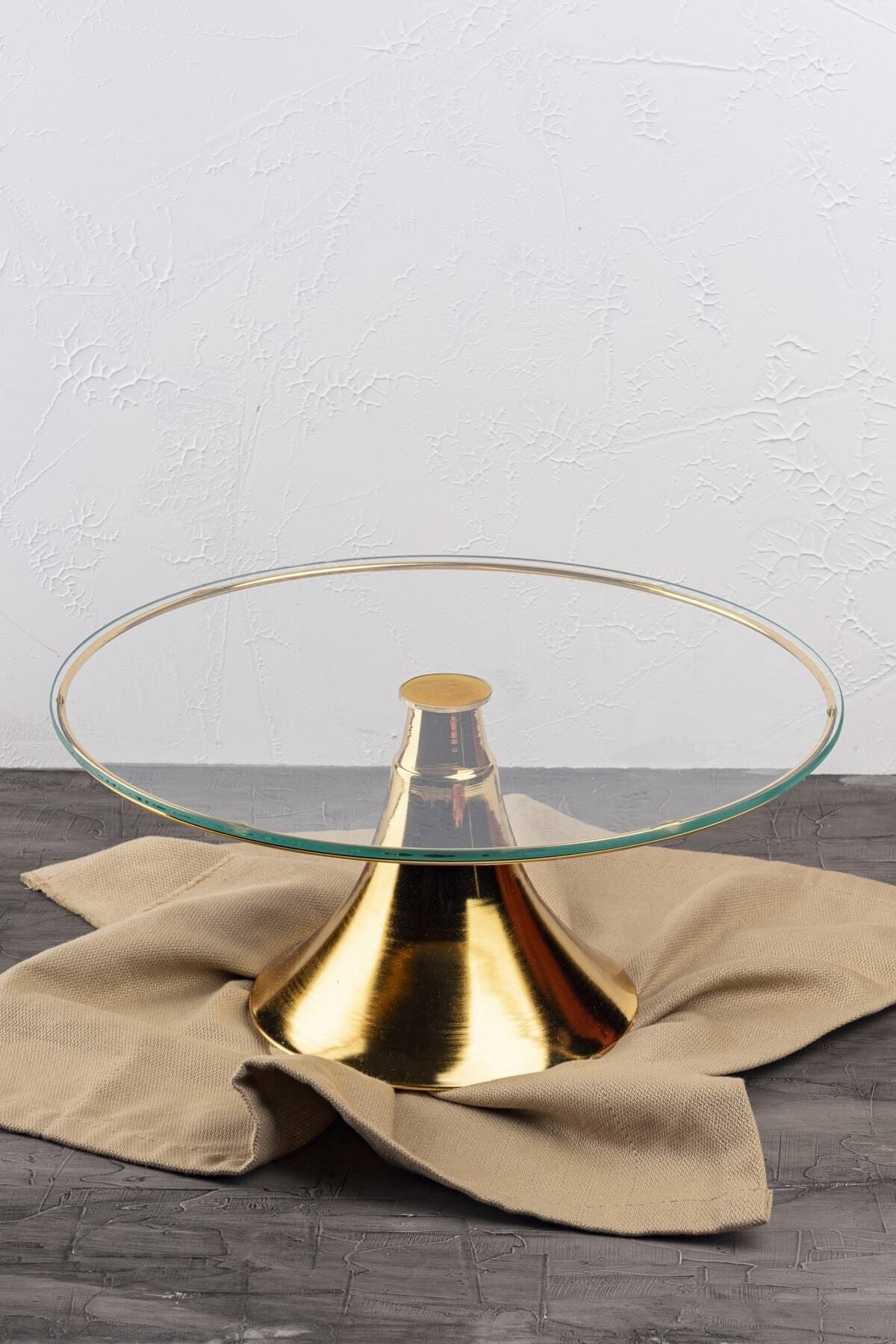 ASYA BAZAAR Gold Footed Cake Stand 1