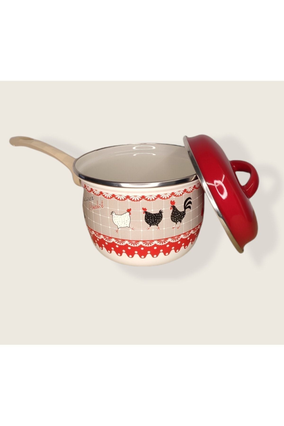 AYYBUU Miss Betty Enamel Egg Pot And Saucepan 3