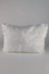 Paris Life Plush Rectangular Pillowcase Washable Long Hair Single - White (1 Piece) 1