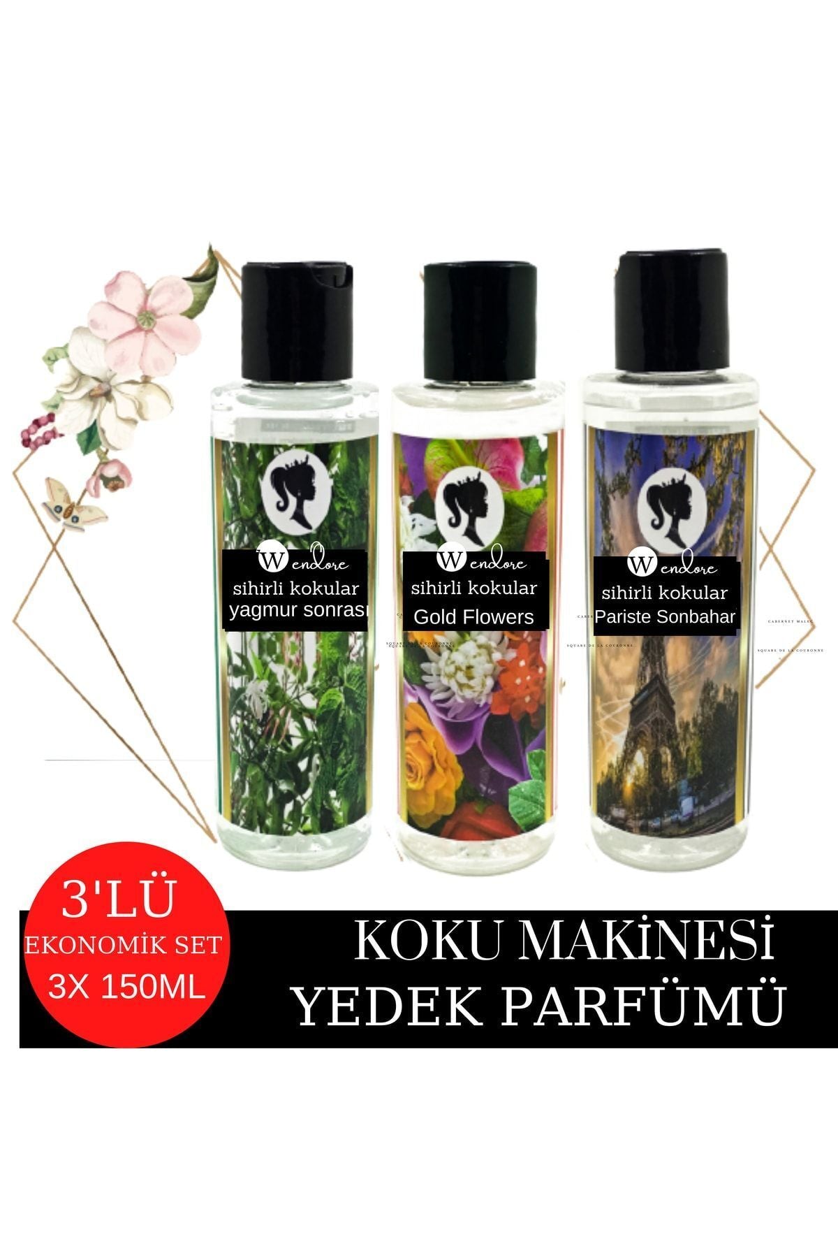 Wendore Magic Scents Sphere & Compatible with All Machines Large Area Scent Machine Perfume Solution Essence 3-Pack 2