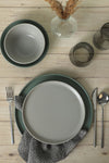 Keramika Mat Gray - Matte Green Nordic Dinner Set for 6 People 24 Pieces 4