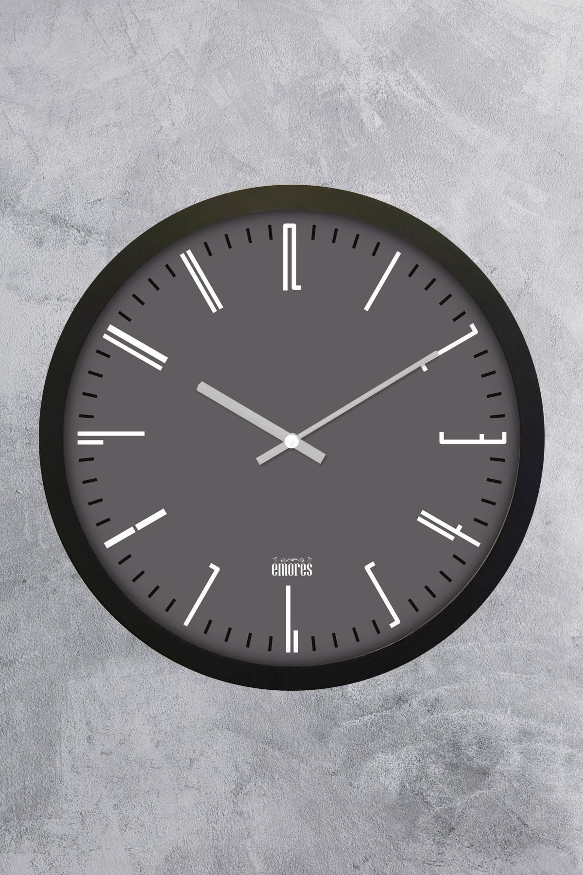 EMORES 30 Cm Real Glass Silent Mechanism Wall Clock 1