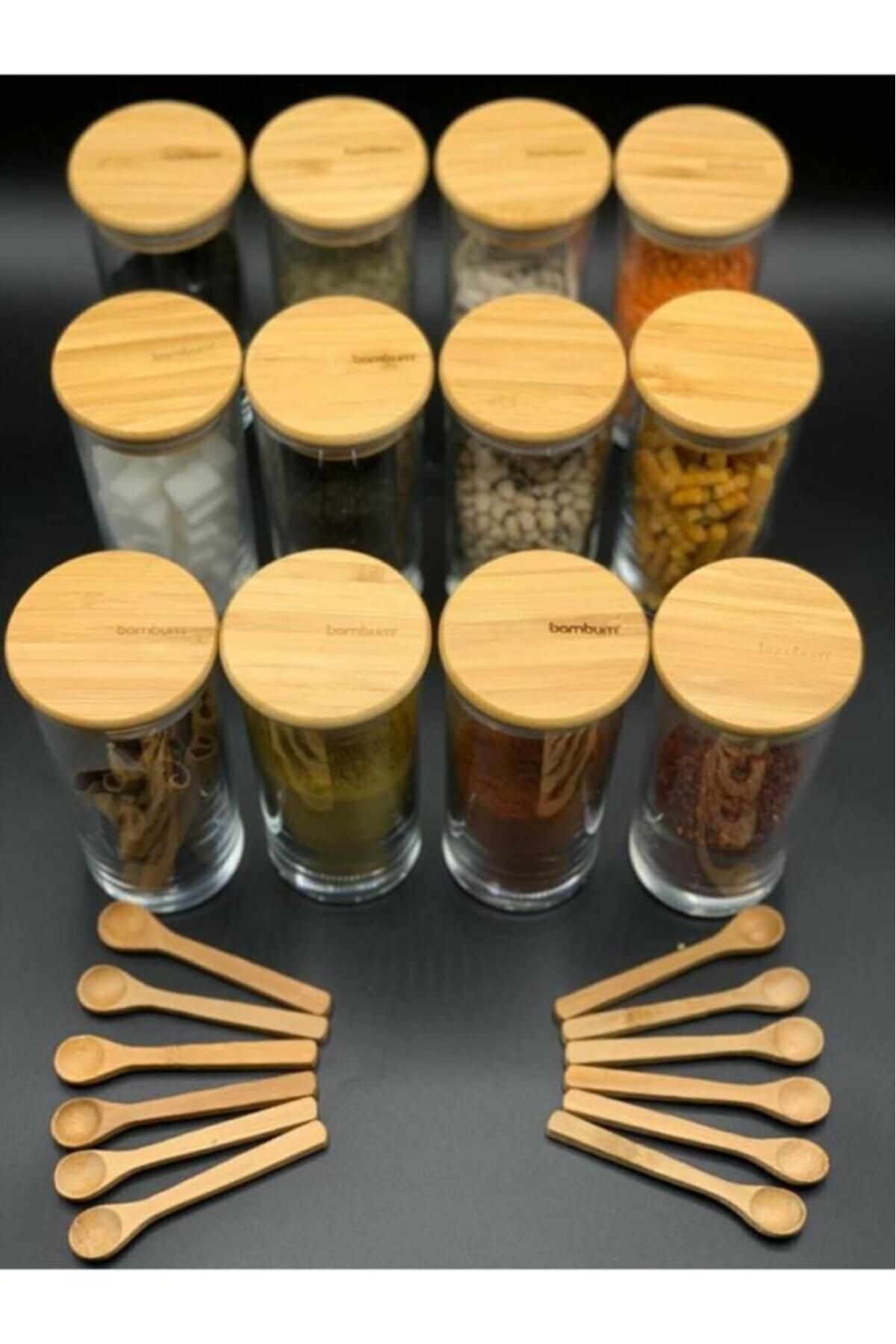 Bambum Zolla Prestige 24 Piece Spice Rack with Spoons 1