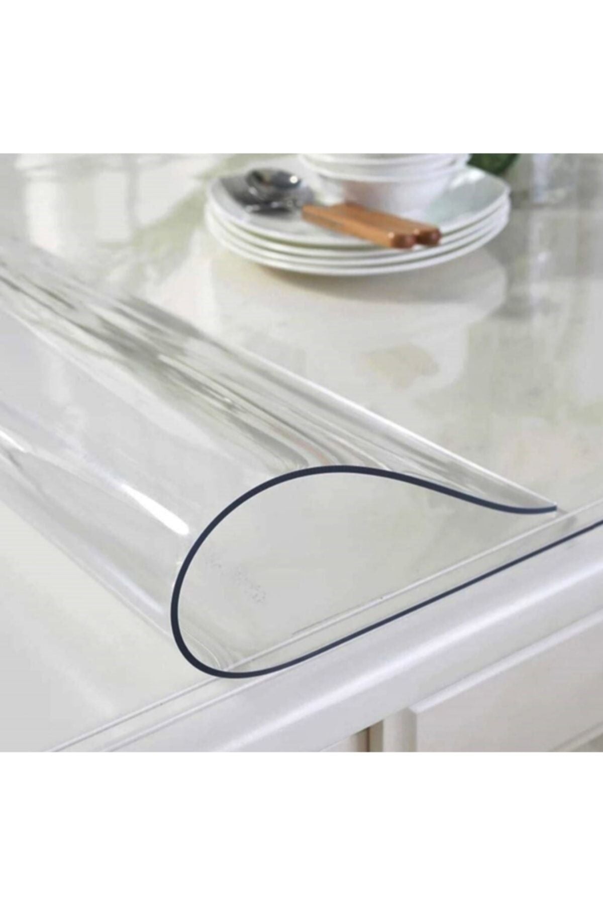 NYK HOME Transparent Thick Tablecloth 2.3mm Net Thickness 3