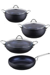 Amboss Aquamarine Diamond Titanium 3x Coated 7 Piece Steel Handle Granite Casserole Set Cast - Aqu-7876 1