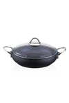 Amboss Aquamarine Diamond Titanium 3x Coated 7 Piece Steel Handle Granite Casserole Set Cast - Aqu-7876 7