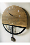 Nixar Desing Silent Pendulum Wooden Wall Clock 7