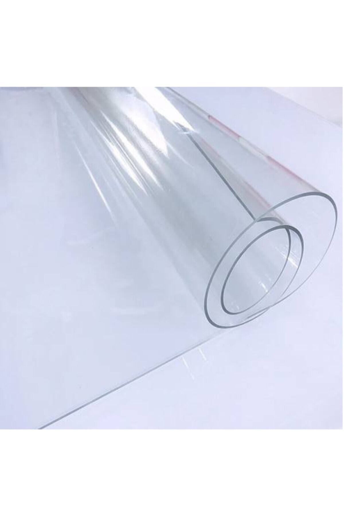 ERKSOLHOME Ceren Transparent 1.3mm 80cm Wide Thick PVC Non-Slip Table Cover Protector 2