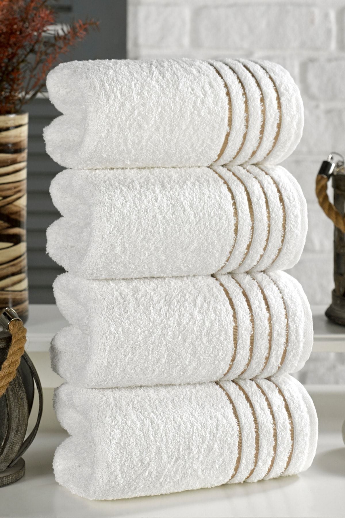 Casnack Diana Towel Set 4-Piece 800gr 50x90cm 2