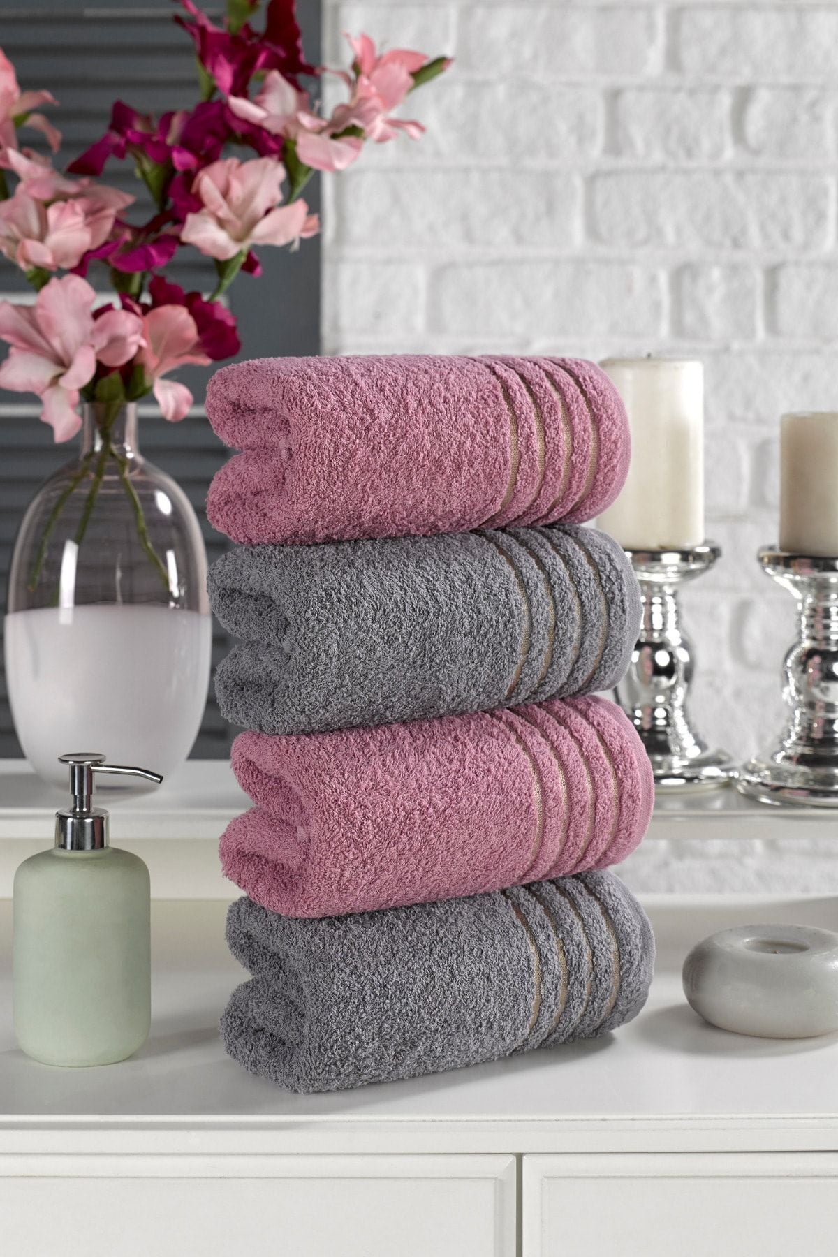 Casnack Diana Towel Set 4 Pieces 800g 50x90cm 1