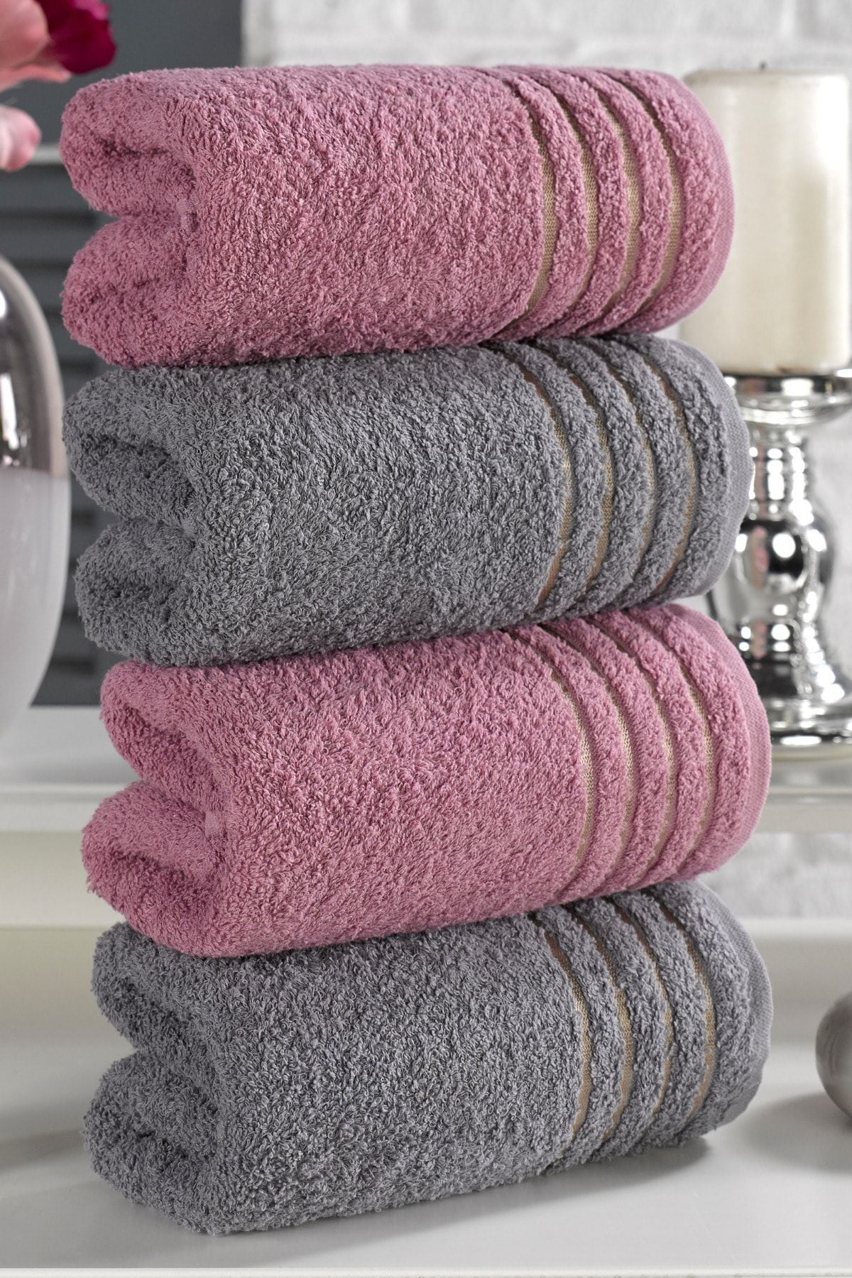 Casnack Diana Towel Set 4 Pieces 800g 50x90cm 2