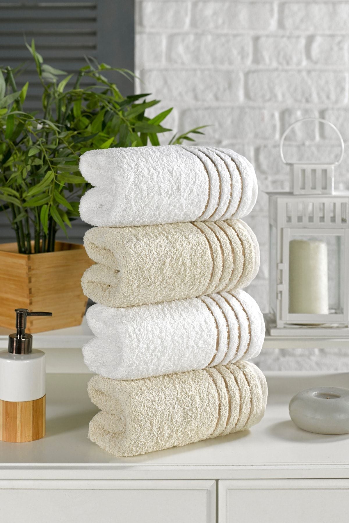 Casnack Diana Towel Set 4 Pieces 800gr. 50x90cm 1