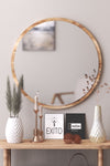 Miss Aksesuar Bella Decorative Console, Wall Mirror Ud Oak Walnut 59 Cm 2