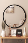 Miss Aksesuar Bella Decorative Console, Wall Mirror Black 59 Cm 4