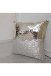 YILMAZHOME Sequin Embroidered Cushion Cover - (Bone-Light Gold) 1