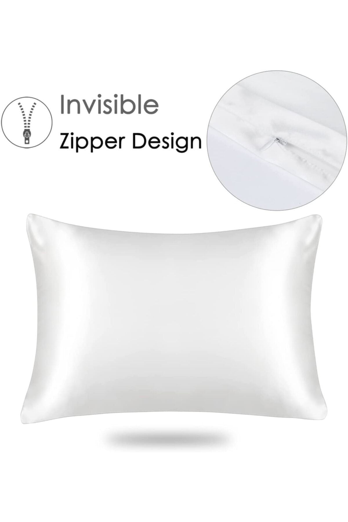 Tinybabyconcept 100% Silk Satin 50x70 Cm 2 Pillowcases & 2 Hair Ties 4