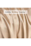 Tinybabyconcept 100% Silk Satin 50x70 Cm 2 Pillowcases & 2 Hair Ties Beige Color 4