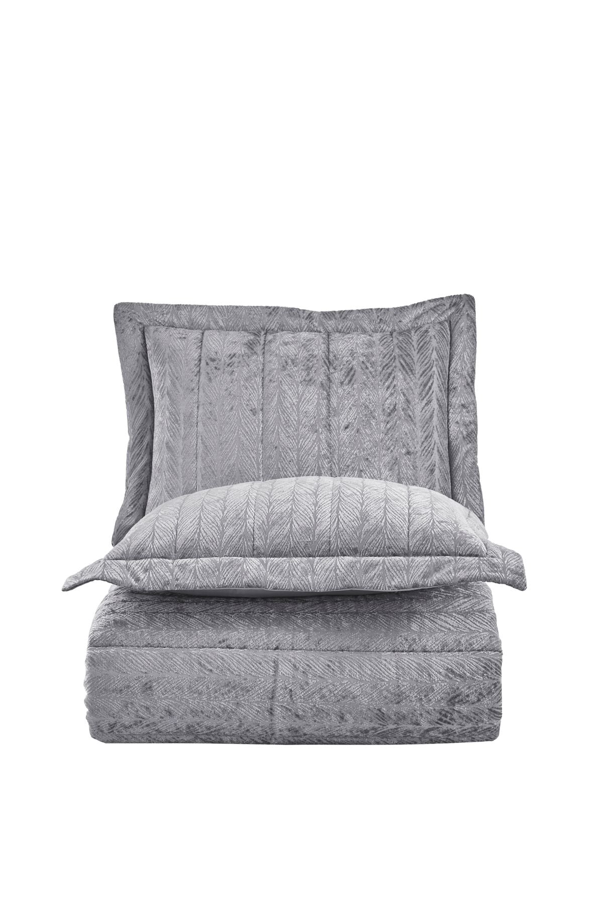 Elart Comfort New Generation Sleep Set - 6 Piece Velvet Silver (230x220cm) 3