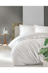 Mulberry Oxford Cotton Ranforce Double Duvet Set - White 1