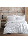 Mulberry Oxford Cotton Ranforce Double Duvet Set - White 2