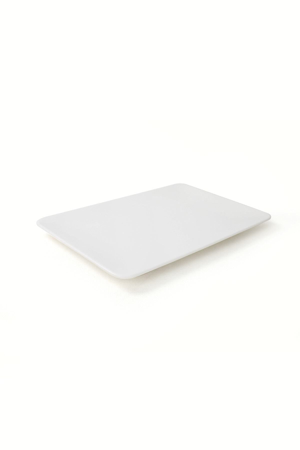 Keramika Mat White Siera Oval Plate 31*21 Cm 2 Pieces 4