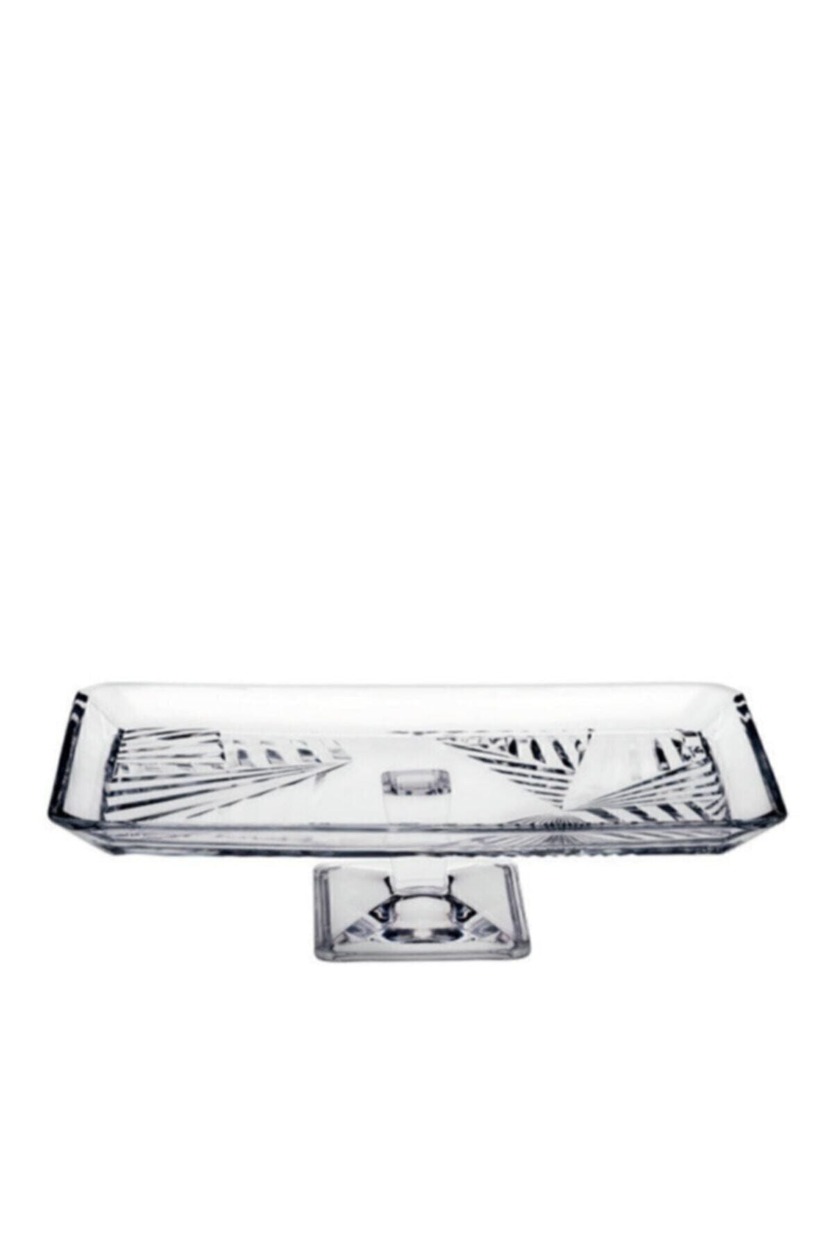 Paşabahçe Madlen Footed Rectangular Serving Plate 1