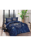 Taç Florian Lacivert Cotton Satin Double Duvet Set 1