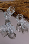 Homedius Crystal Cut 6 Pieces Coffee Side Water / Liqueur Glass 1