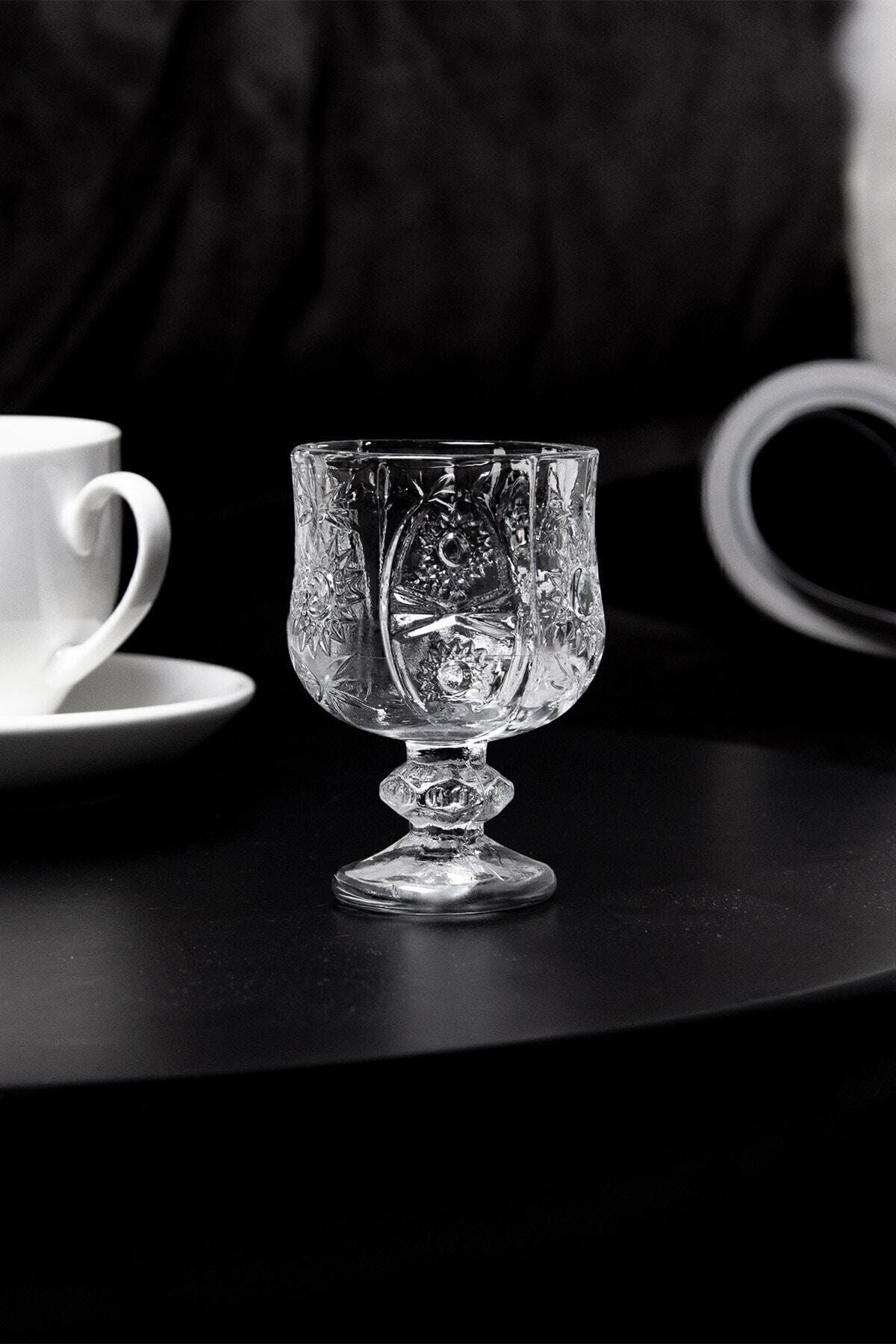 Homedius Crystal Cut 6 Pieces Coffee Side Water / Liqueur Glass 2