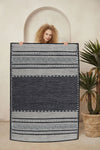 Homefesto Decorative Special Design Woven Base High Quality Machine-Woven Washable Rug 3