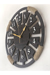 MOD Decorative Wooden 3D Wall Clock - Wicker Rope - Wenge Color 2