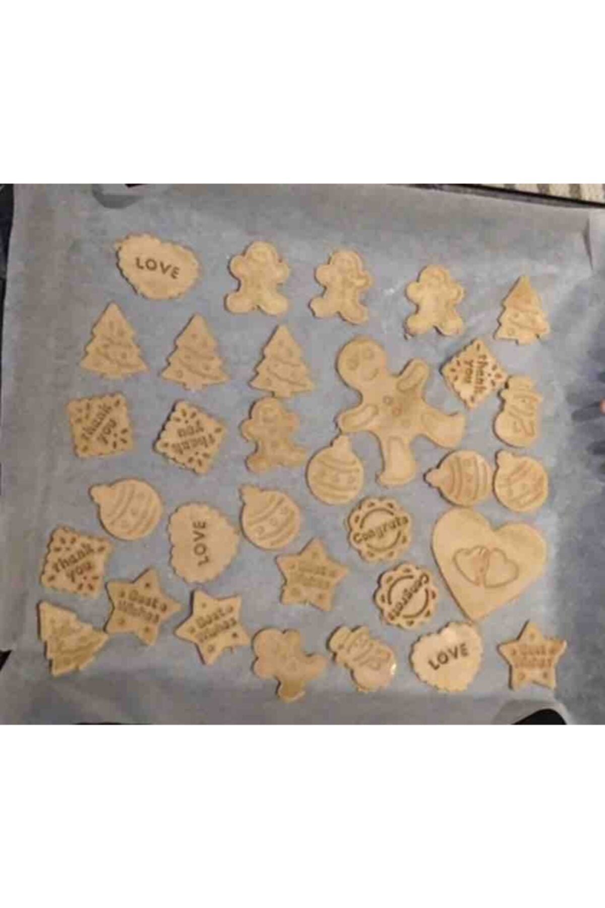 Bayev 12 Piece Push Cookie Cutter Set Gingerbreadman Christmas Tree Holiday Special Cookies 2