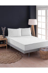 VESSİNOHOME Cotton Waterproof 4-Corner White Mattress Protector Single Double 2