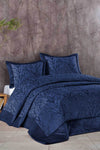 Elart Bridal Package 10 Pieces (Bedspread + Duvet Cover Set + Blanket) Bahar Navy 3