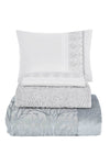 Elart 10-Piece Bridal Set (Bedspread + Duvet Cover Set + Blanket) Bahar Silver 5