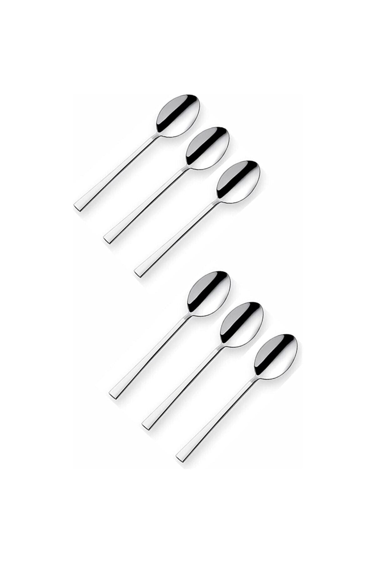 Trouvaille Stainless Steel Tea Spoon Set 6 Pieces Stick Model 1