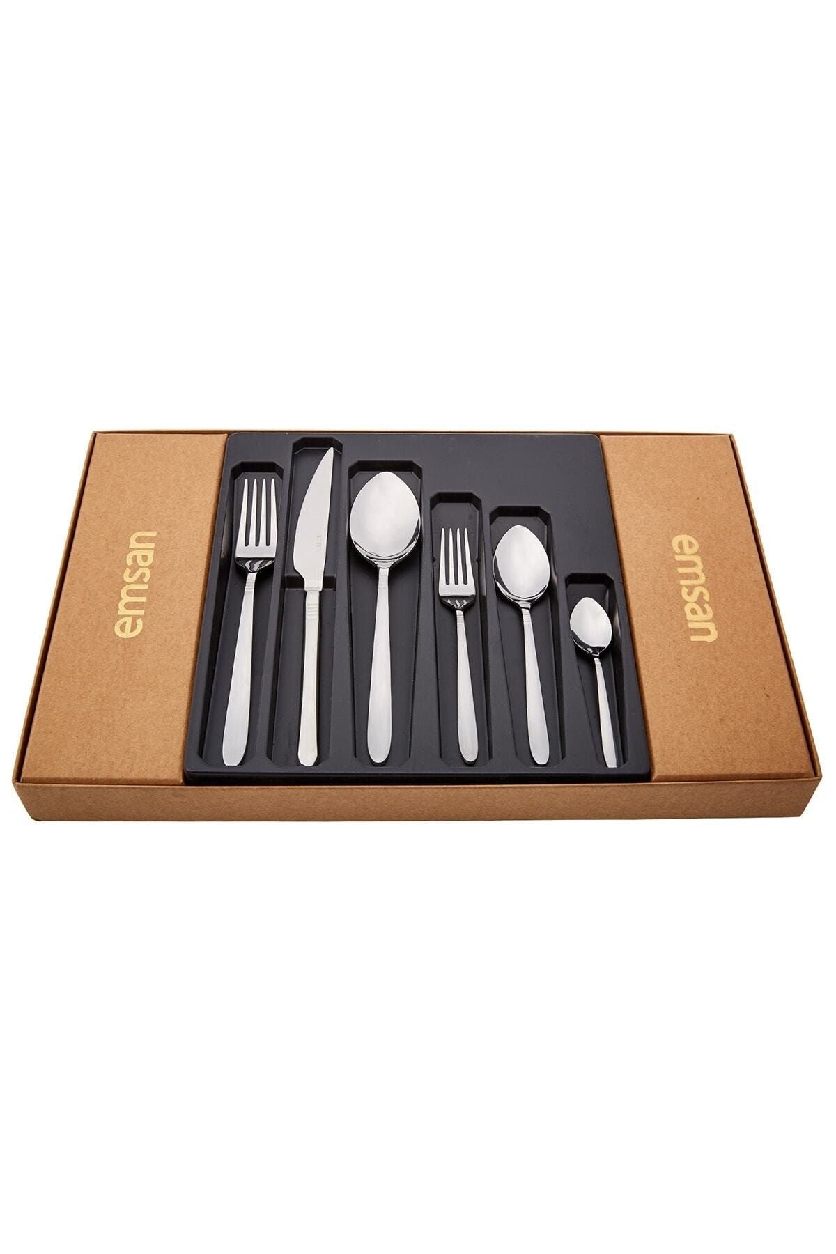 Emsan Mayra 36 Piece 6 Person Cutlery Set with Box 7