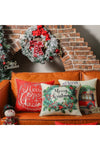 Benlisso Home Christmas Patterned 4-Piece Pillow Cover (Merry Christmas) 3