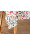 English Home Sweet Flowers Polycotton Tassel Tablecloth Colorful 2