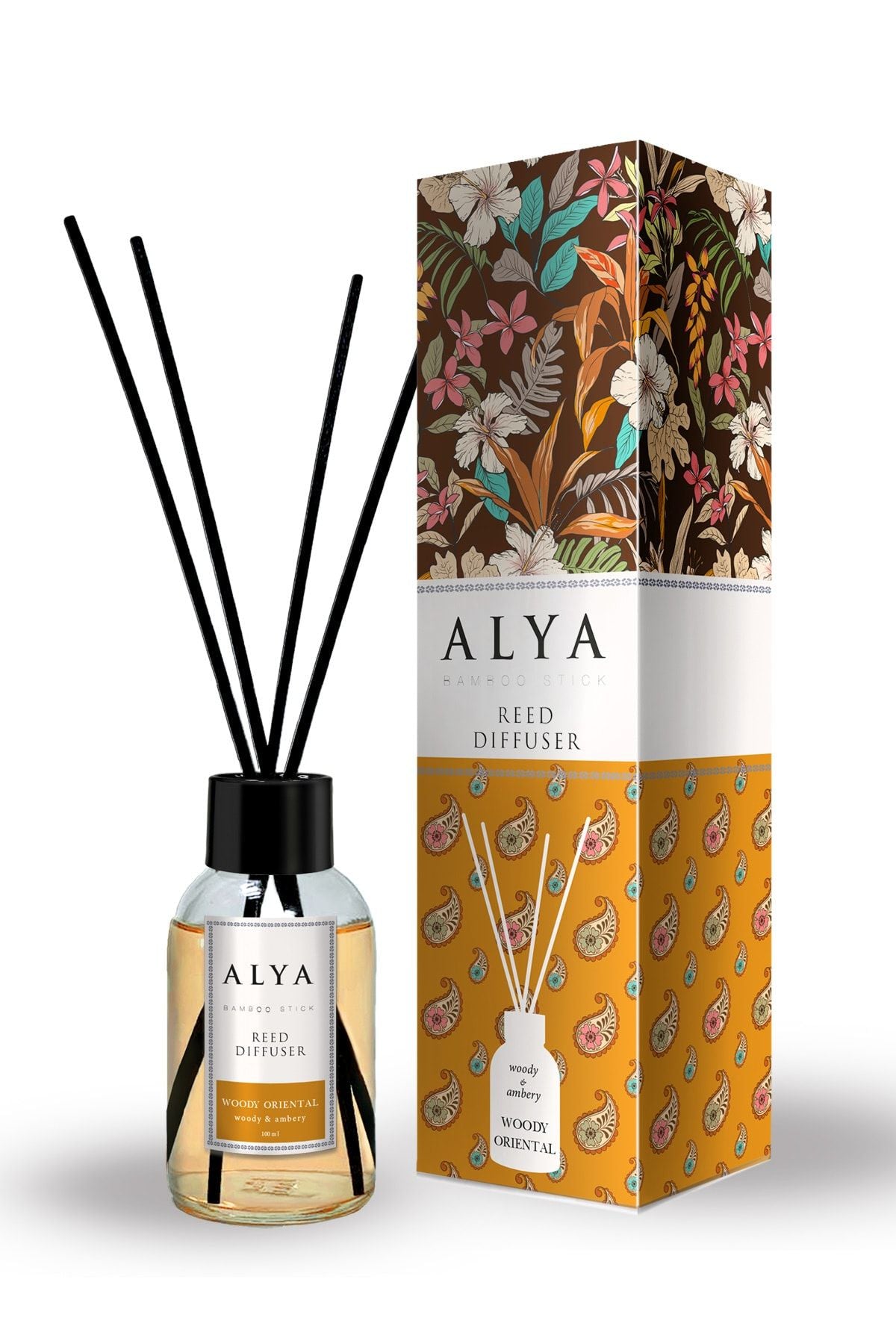 Alya Woody Oriental Bamboo Reed Diffuser 100 ml 1