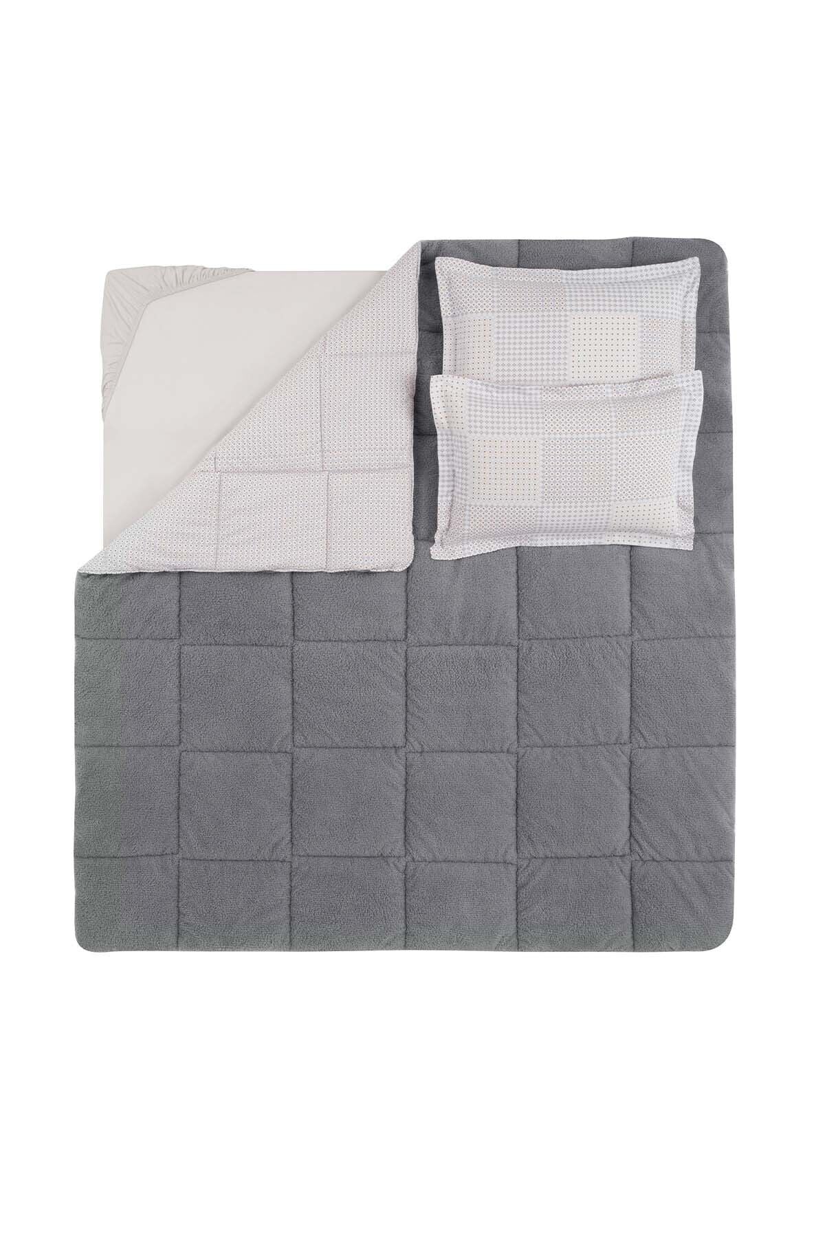 Yataş Marcia Triola Single Sleep Set - Gray 4