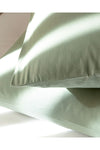 English Home Plain Cotton 2-Piece Pillowcase Sage Green 3