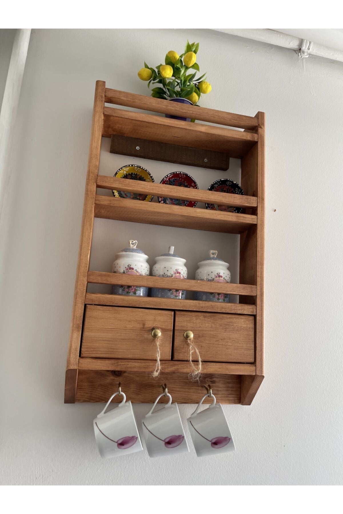 BIGWOODWORKERS Wooden Shelf, Spice Rack 2