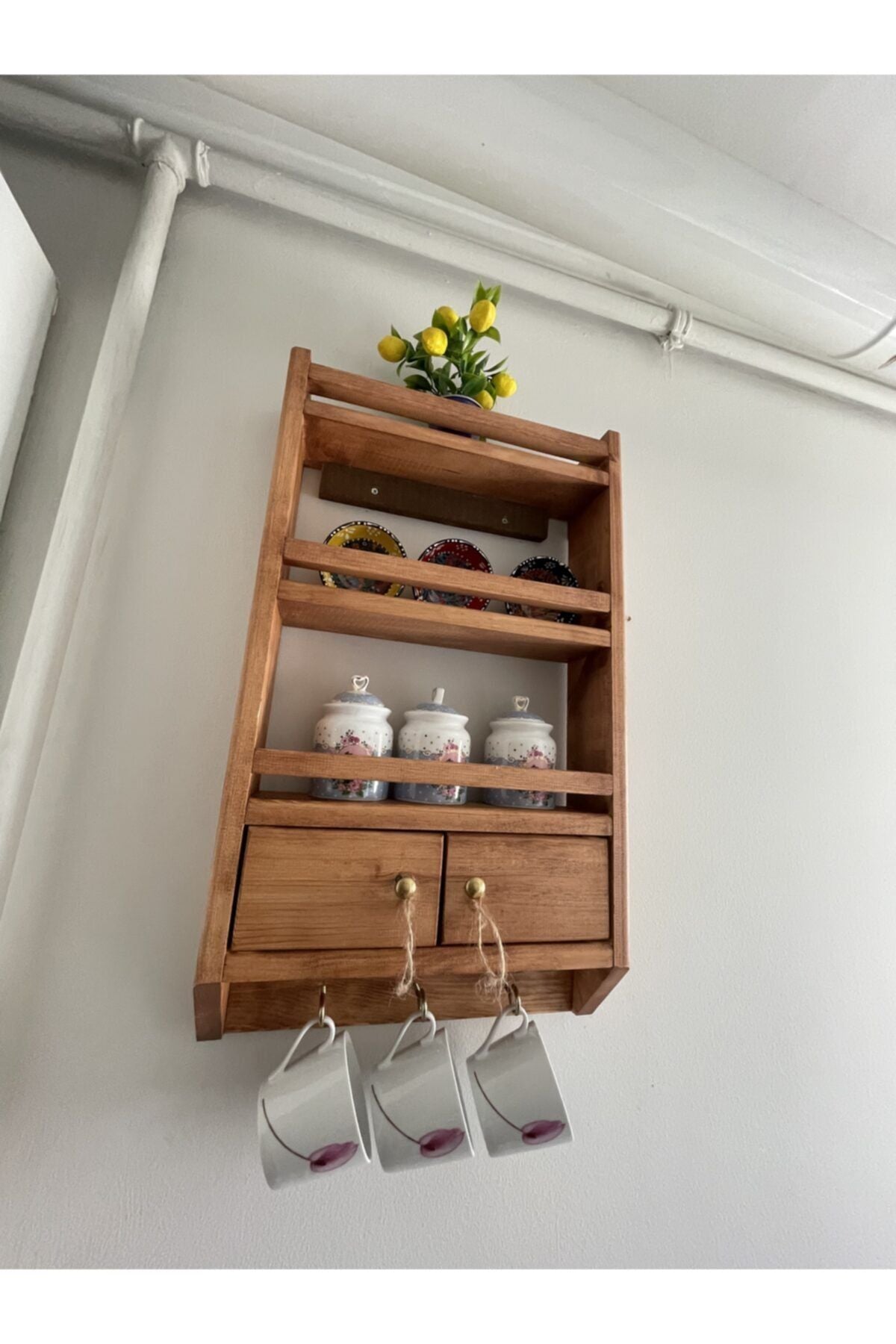 BIGWOODWORKERS Wooden Shelf, Spice Rack 3