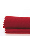 Demor Home Velvet Textured Extra Pleated Royal Red High Quality Curtain Single Panel 2