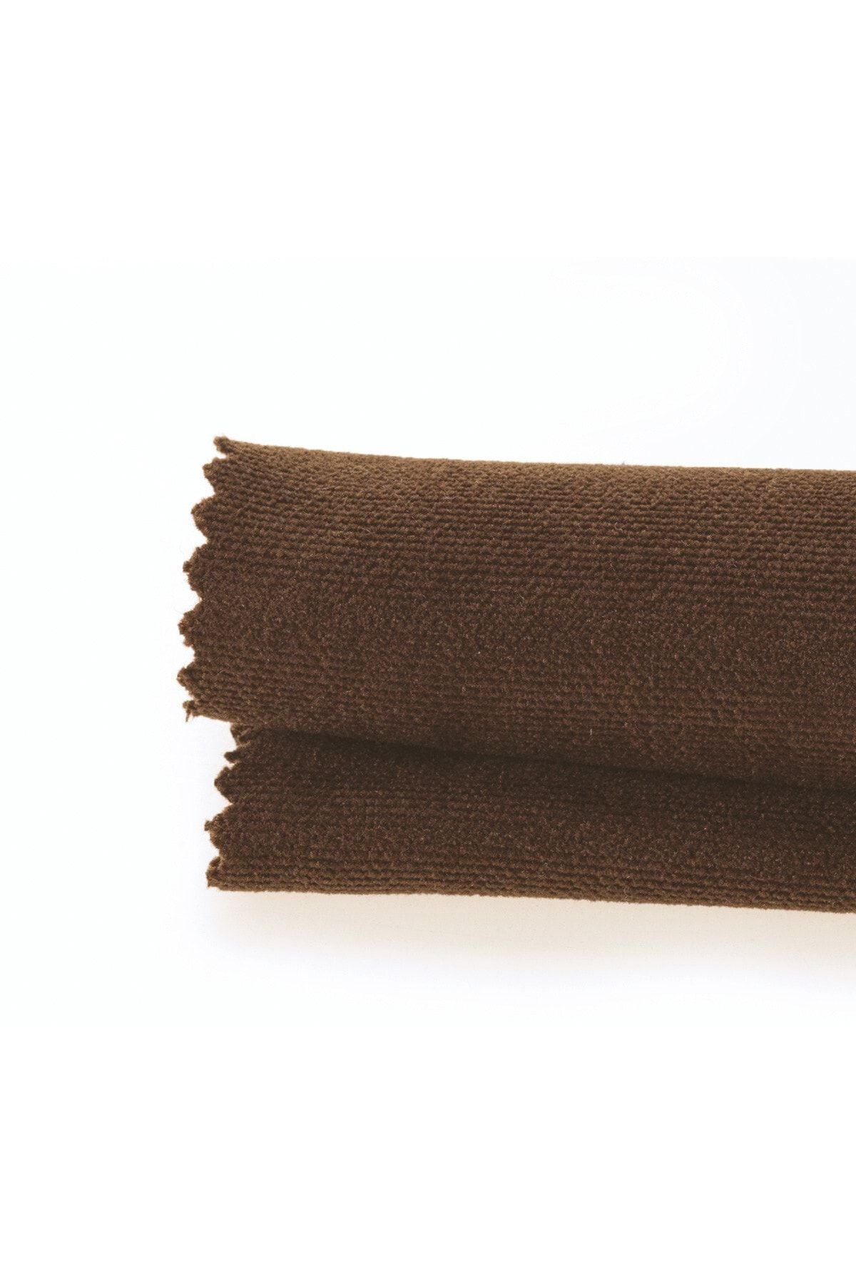 Demor Home Velvet Textured Extra Pleated Chocolate Brown High Quality Curtain Single Panel 2