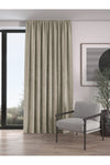 Demor Home Velvet Textured Extra Gathered Pebble Color High-Quality Curtain Single Panel 1