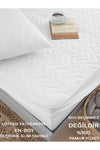 VESSINOHOME Quilted Fitted Mattress Protector Single and Double Cotton Mattress Pad 1