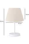 HOMING Cream Fabric White Body Lamp Ayd-3121 3