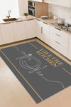 Decomia Home Digital Printed Non-Slip Washable Gold Kitchen Text Anthracite Kitchen Rug Runner-d5014 1